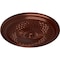 Ekena Millwork Trinity Ceiling Medallion (Fits Canopies up to 3"), Hand-Painted Antique Copper, 22"OD x 1 3/4"P CM22TNACS - alternate 3